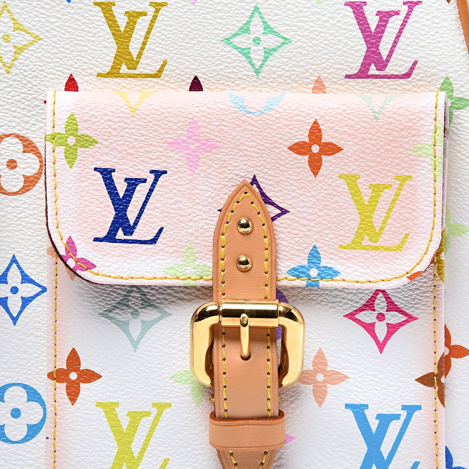 Louis Vuitton Monogram Multicolor Lodge GM White 10 of 11