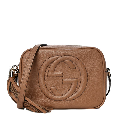Gucci Pebbled Calfskin Small Soho Disco Bag Camelia 1 of 11