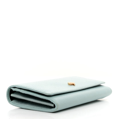 Mulberry Classic Grain Small Tree Continental Wallet Light Blue 4 of 7