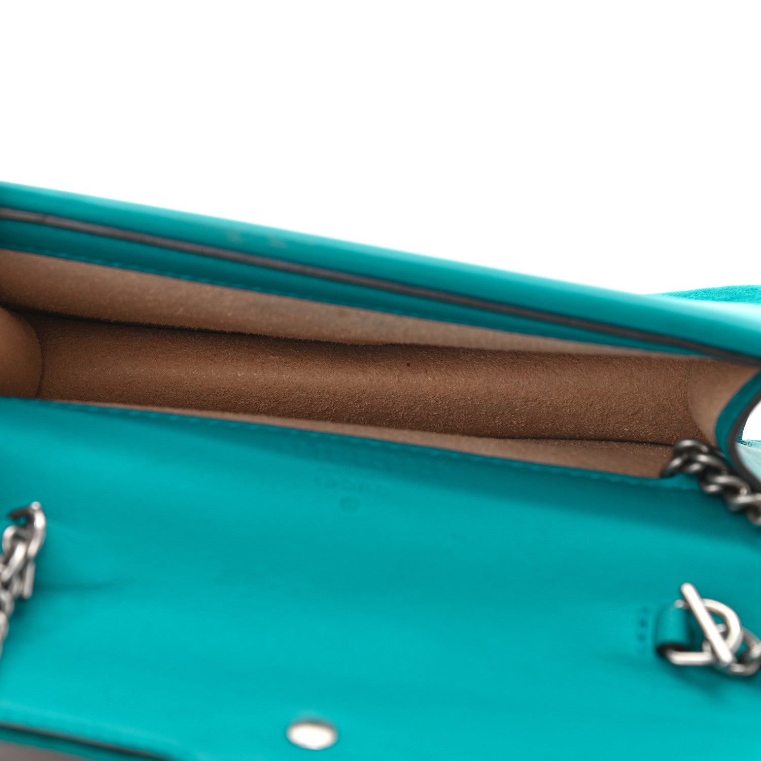 Gucci Velvet Super Mini Dionysus Shoulder Bag Pavone Cyan 7 of 11