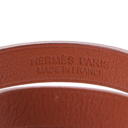 Hermes Swift Medor Infini Bracelet Jaune Ambre Cuivre 6 of 8