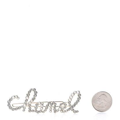 Chanel Metal Glass Swirling Pearls Hair Clip Gold 2 of 5