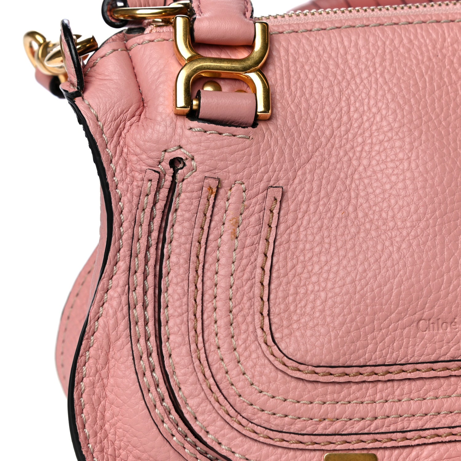 Chloe Calfskin Baby Marcie Satchel Fallow Pink 870867 – FASHIONPHILE