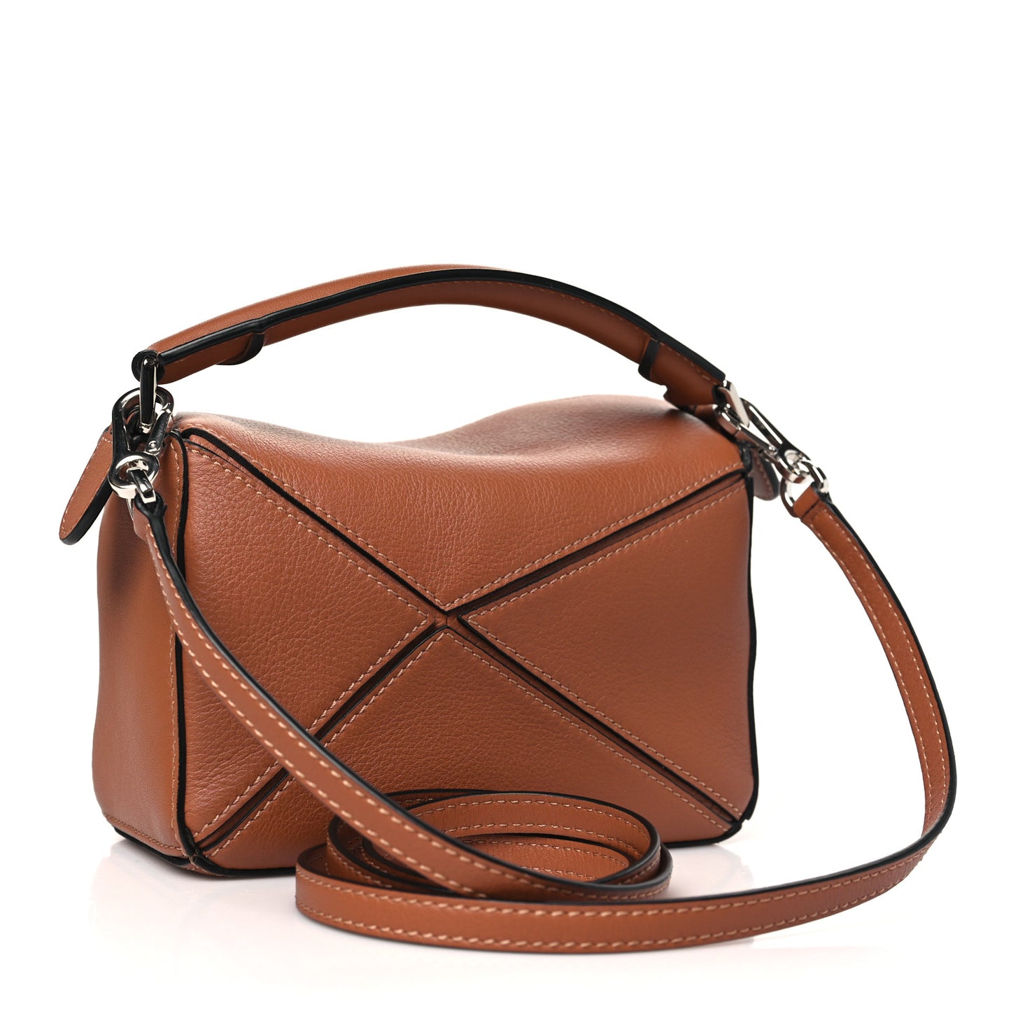 Calfskin Mini Puzzle Bag Tan