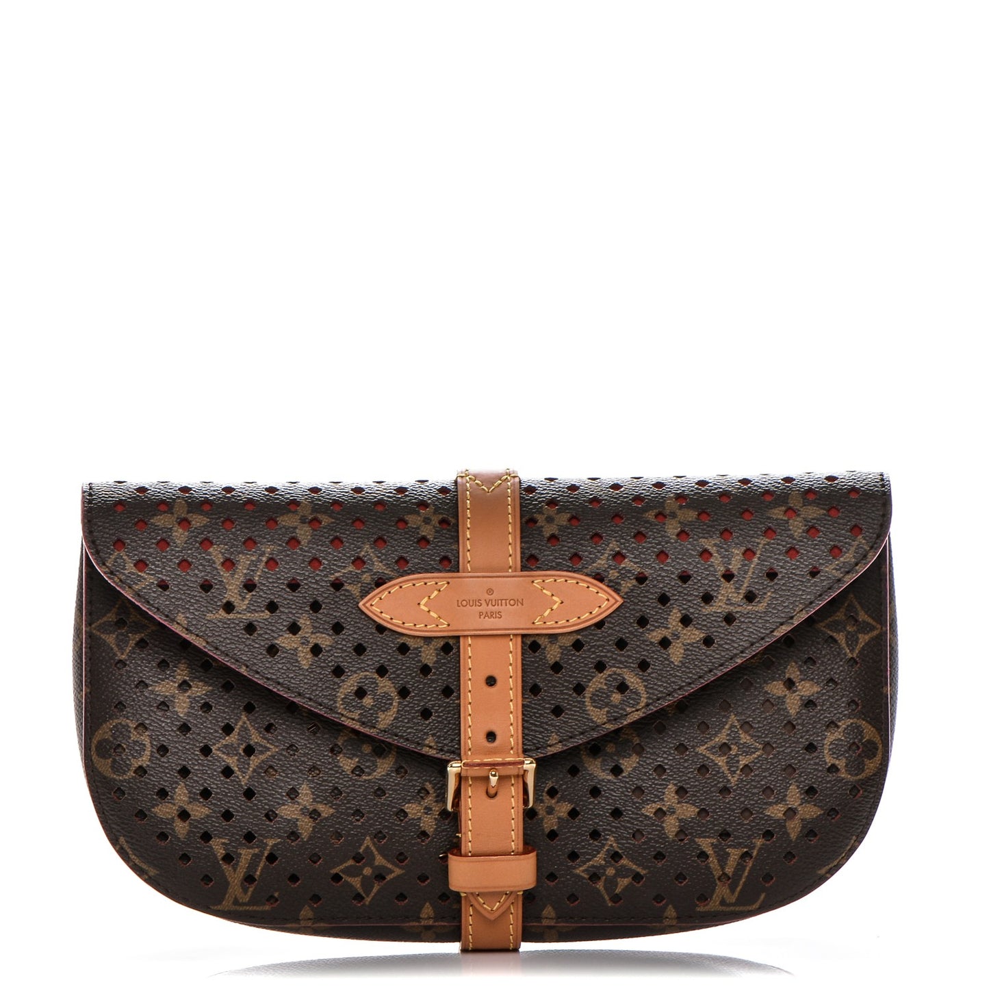 Monogram SC Flore Clutch Saumur Corail