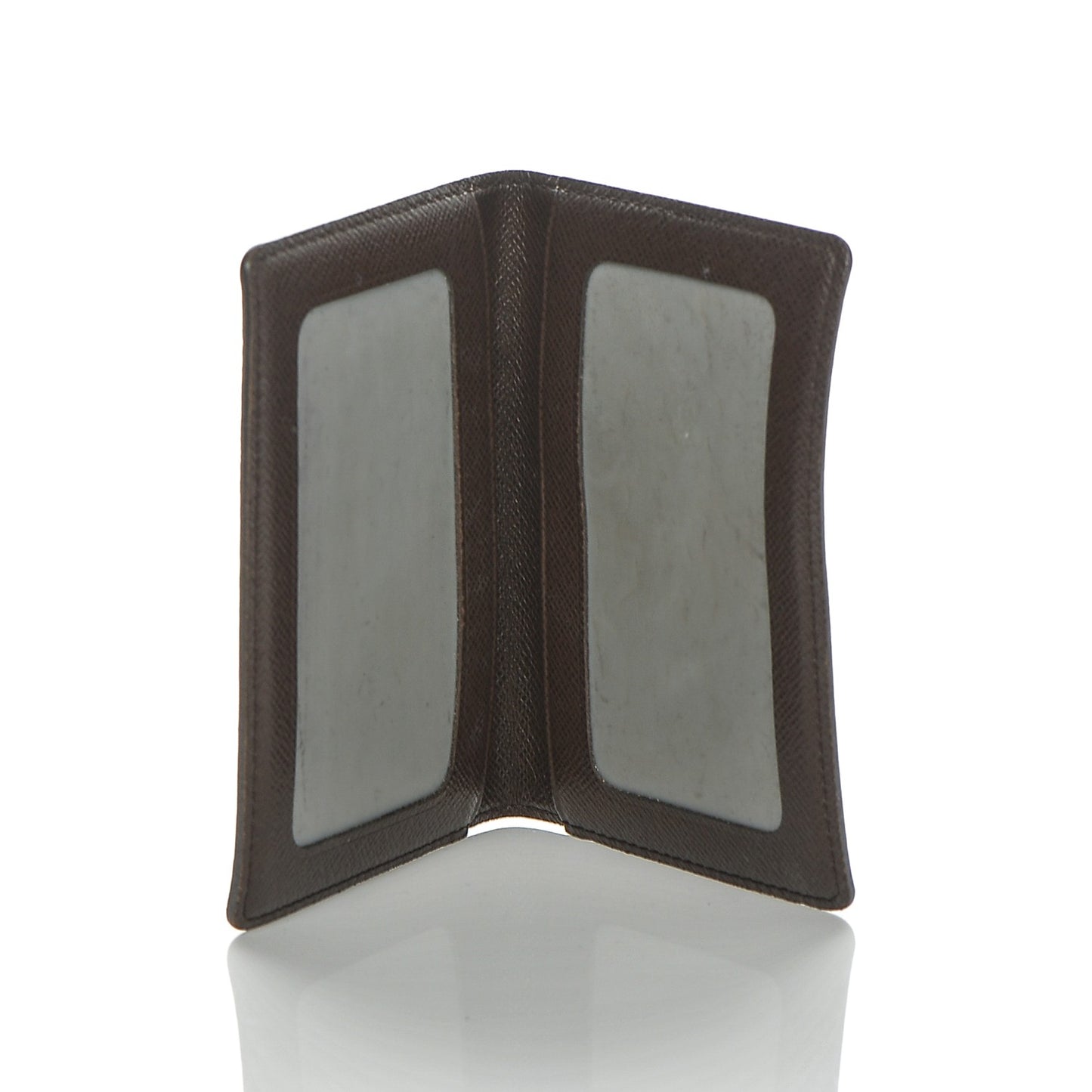 Damier Ebene Porte 2 Cartes Vertical Card Holder