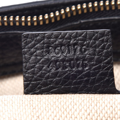 Gucci Pebbled Calfskin Small Soho Top Handle Bag Black 8 of 9