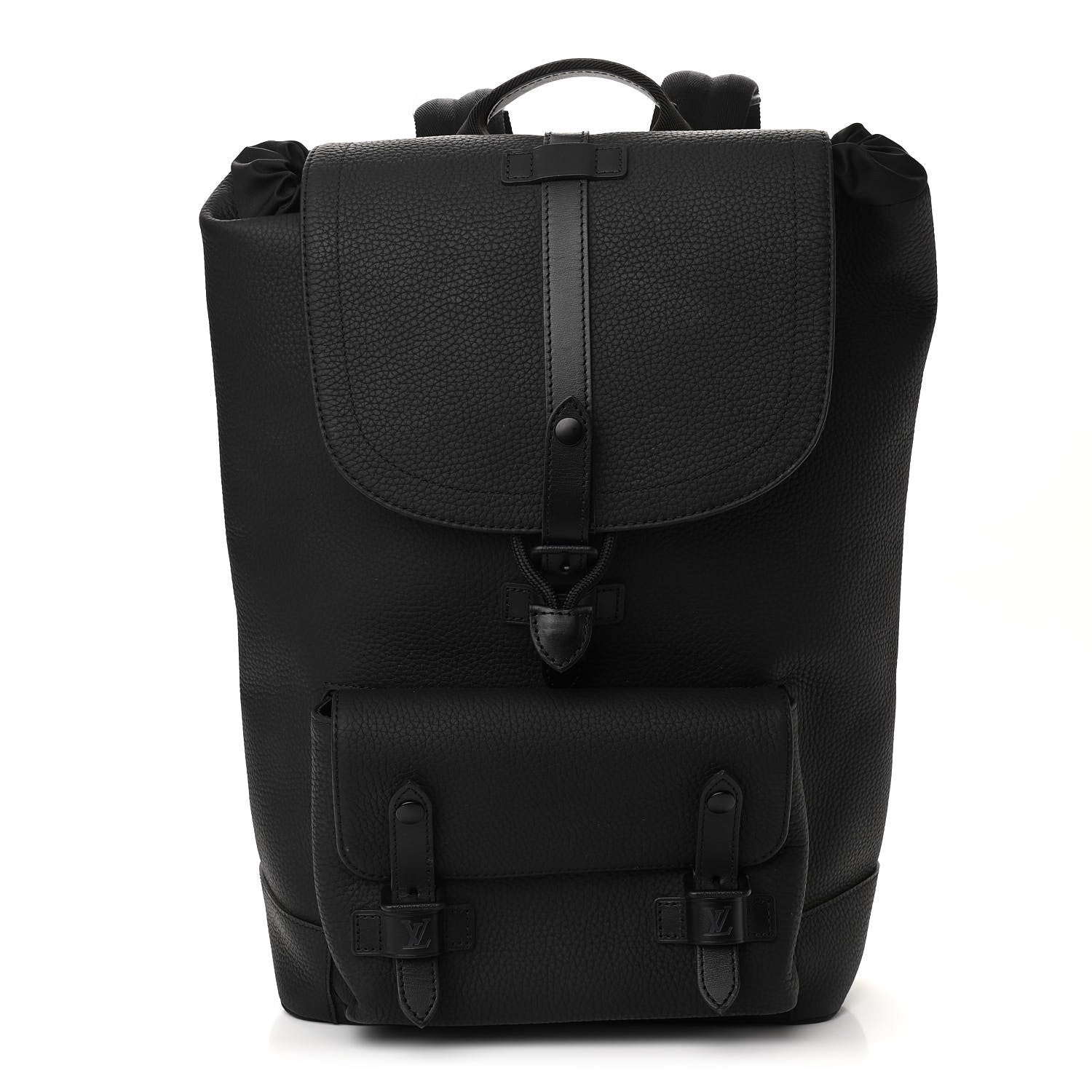 Louis Vuitton Taurillon Christopher Slim Backpack Black 1 of 10
