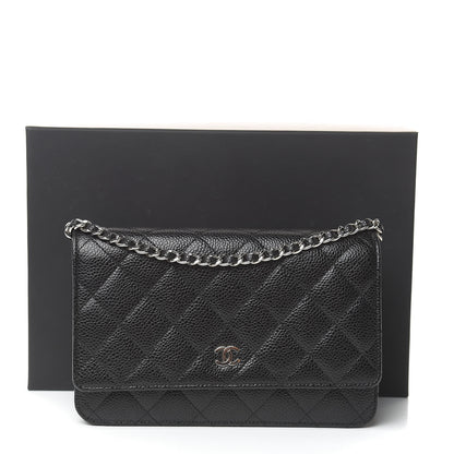 Chanel Caviar Quilted Wallet On Chain WOC Black 11 of 11