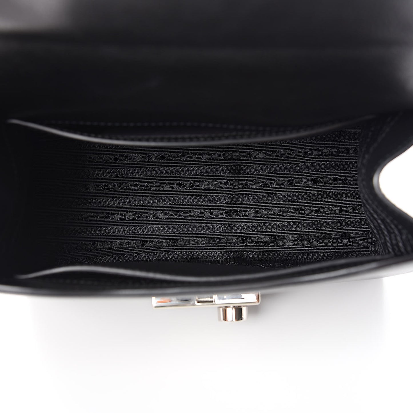 Glace Calfskin Studded Sound Flap Crossbody Shoulder Bag Black