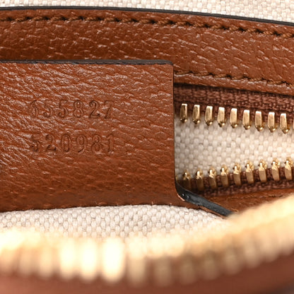 Gucci Calfskin Jacquard Souvenir Belt Bag Black Tan 7 of 9