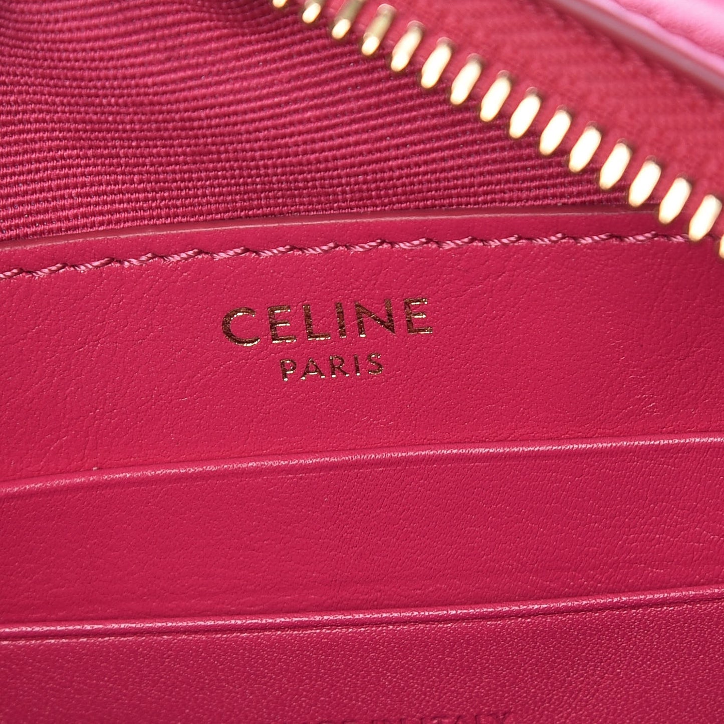 Calfskin Quilted Small C Charm Bag Pink