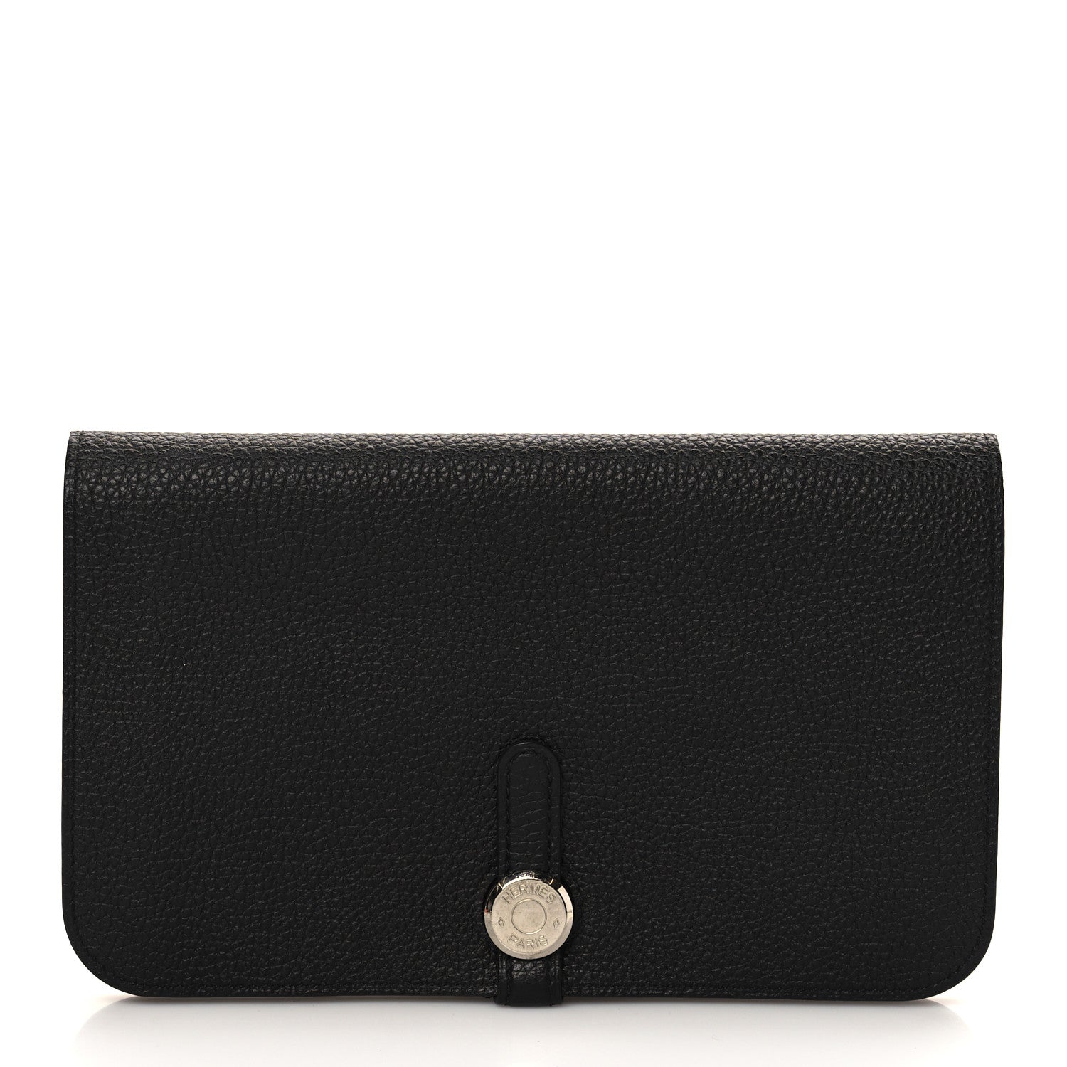 Hermes Togo Dogon Duo Wallet Black 1 of 8