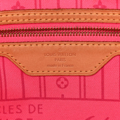 Louis Vuitton Monogram Roses Neverfull MM 6 of 11