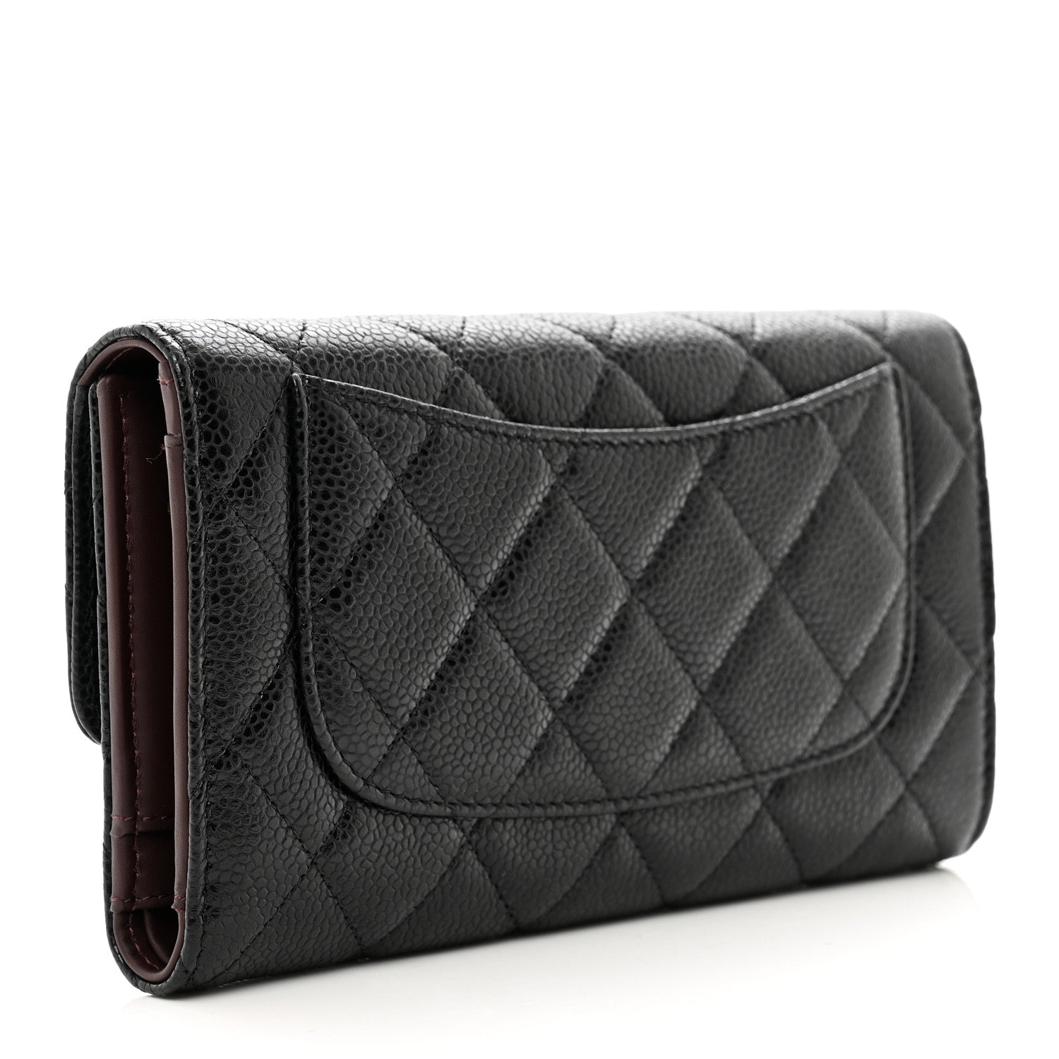 Chanel Caviar Quilted Large Flap Wallet Black 3 of 8