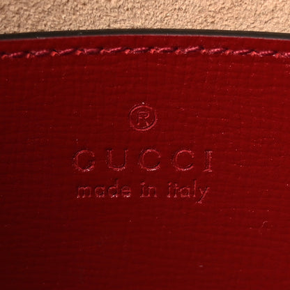 Gucci Azalea Calfskin Web Monochrome Horsebit 1955 Shoulder Bag New Cherry Red 7 of 9