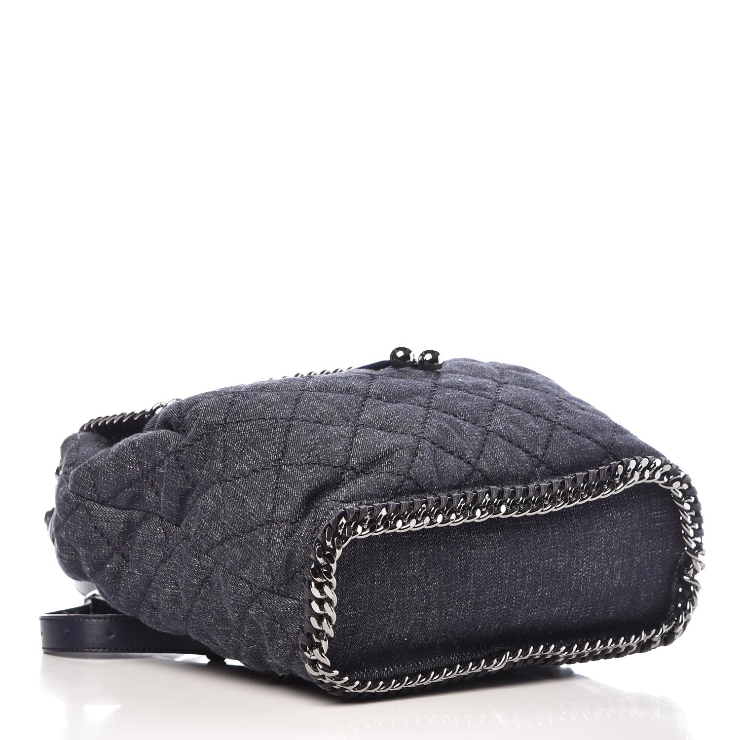 Stella McCartney Denim Quilted Falabella Backpack Blue 4 of 9
