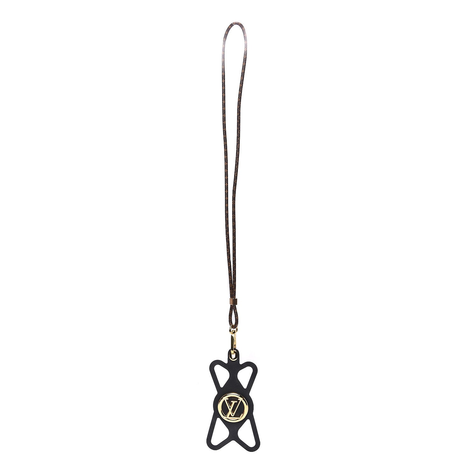 Louis Vuitton Monogram Silicone Louise Phone Holder Black 1 of 4