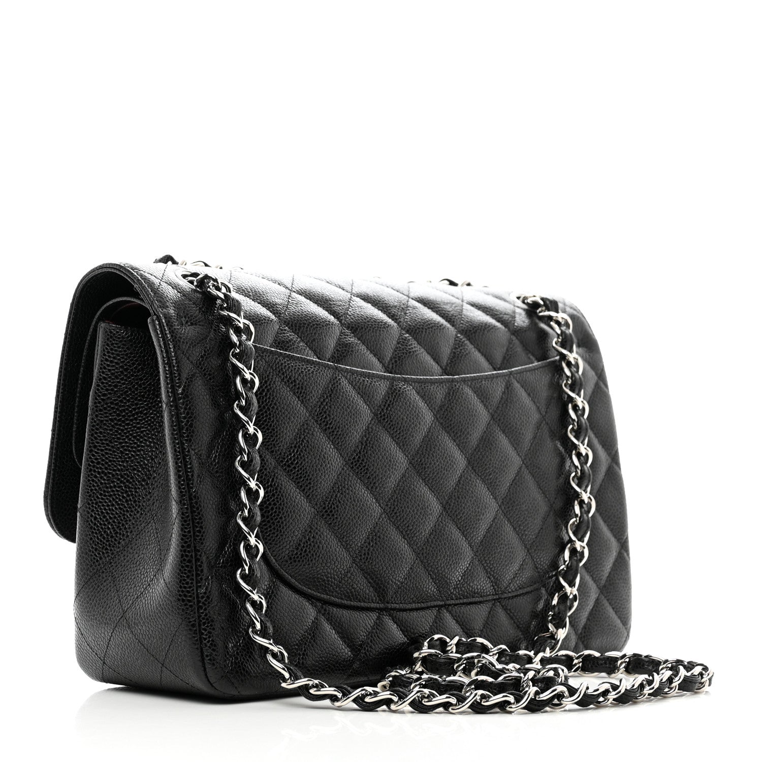 Chanel Caviar Quilted Jumbo Double Flap Black 3 of 10