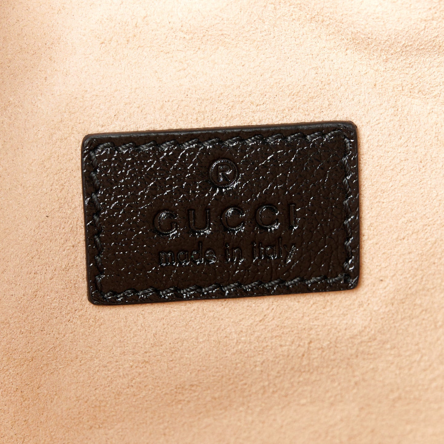 Azalea Calfskin Matelasse Heart GG Marmont Zip Pouch Black