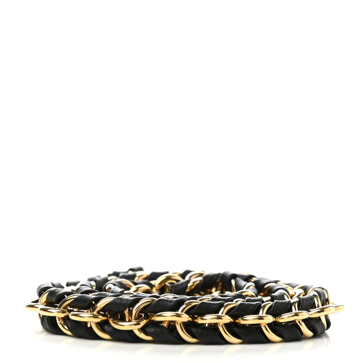 Calfskin Multi Pochette Chain Shoulder Strap Black Gold
