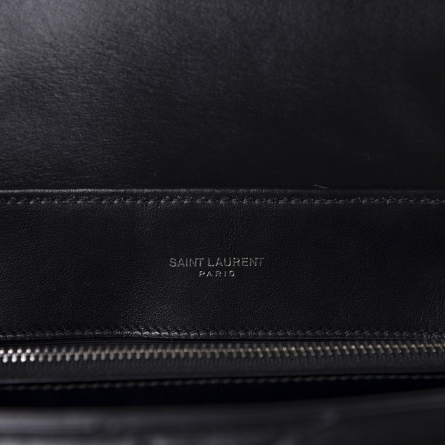 Calfskin Y Quilted Monogram Medium Loulou Chain Satchel Black