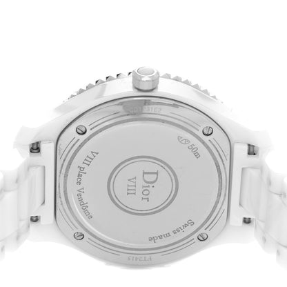 Christian Dior Stainless Steel Ceramic 33mm Dior VIII Quartz Watch White 4 of 4