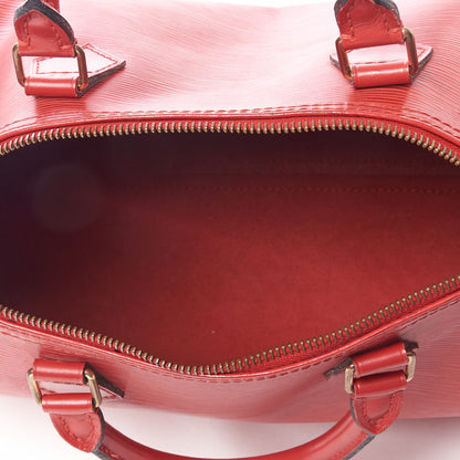 Louis Vuitton Epi Speedy 30 Castillan Red 7 of 11