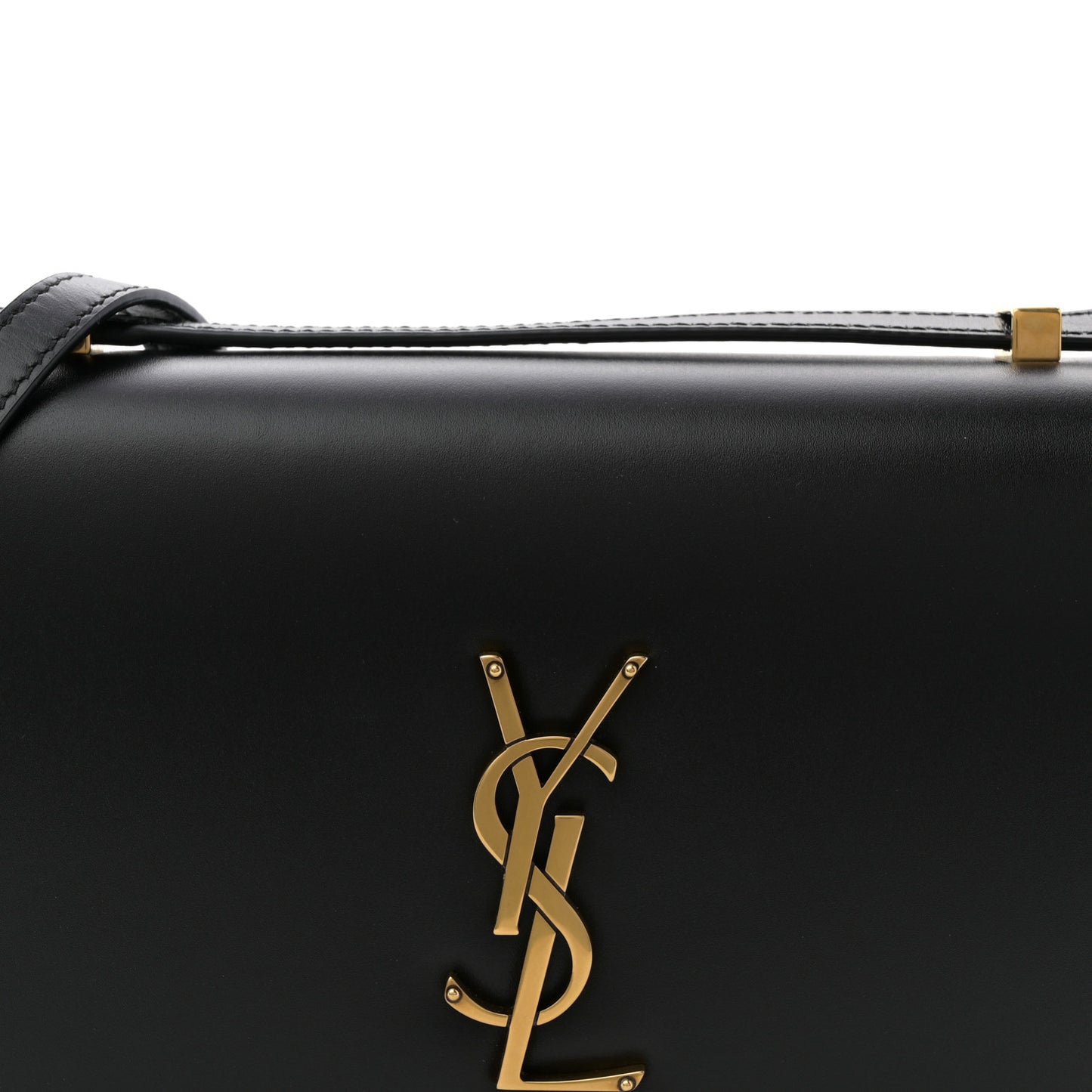 Calfskin Monogram Small Dylan Shoulder Bag Black