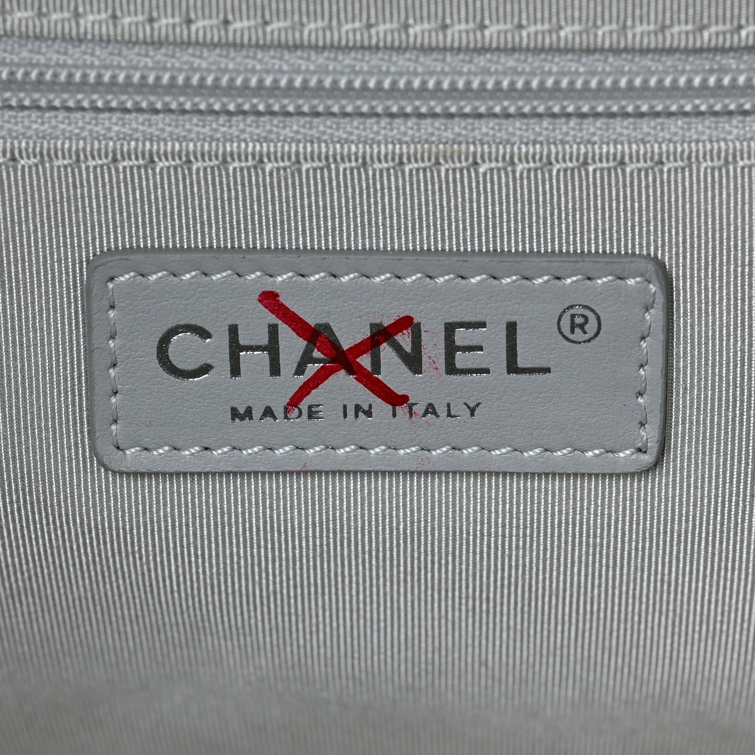 Chanel Metallic Calfskin Quilted Medium Airlines Round Trip Bowling Bag Silver 6 of 9