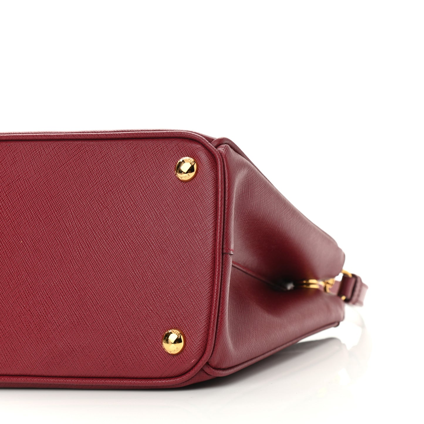 Saffiano Small Galleria Double Zip Tote Cerise