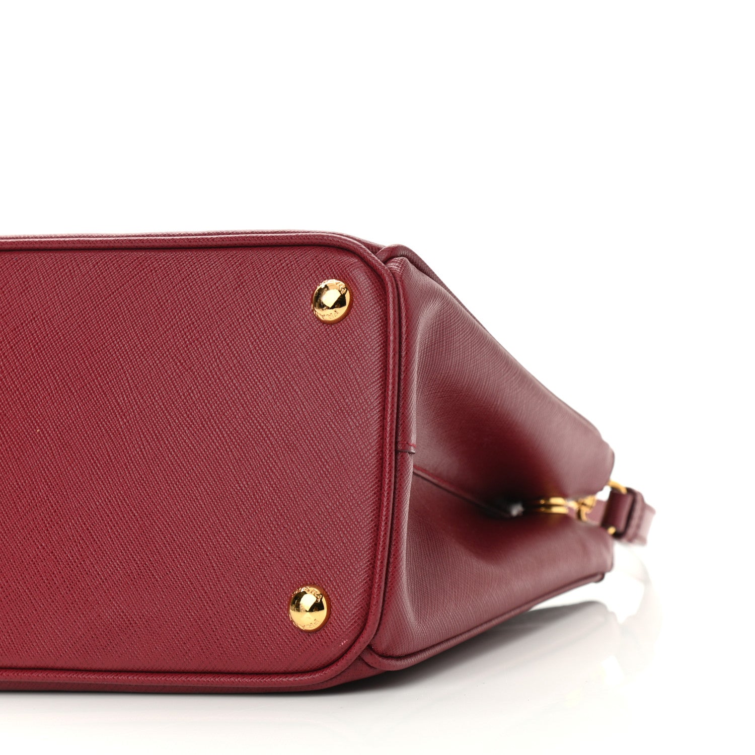 Prada Saffiano Small Galleria Double Zip Tote Cerise 8 of 8