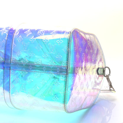 Louis Vuitton PVC Monogram Keepall Bandouliere 50 Iridescent Prism 9 of 9