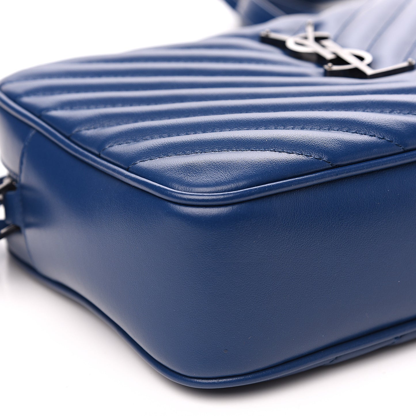Calfskin Matelasse Monogram Lou Camera Bag Blue