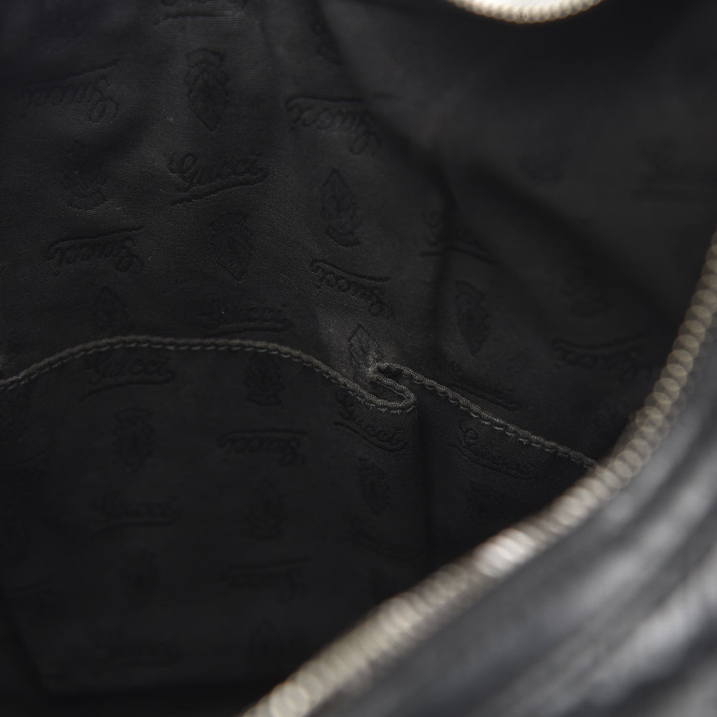 Guccissima Medium GG Twins Hobo Black