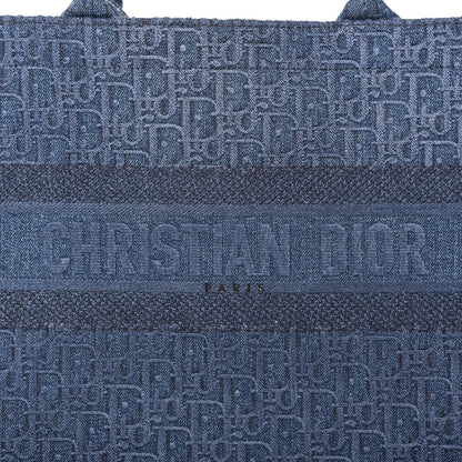 Christian Dior Oblique Denim Medium Book Tote Blue 10 of 10