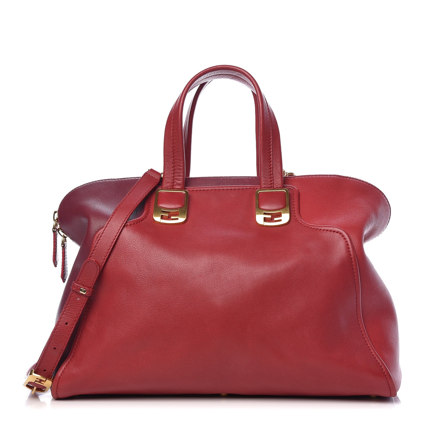 Vitello Capra Alabama Colorblock Large Chameleon Tote Ciliegia Bordeaux Ruby