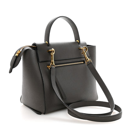 Celine Baby Grained Calfskin Micro Belt Bag Grey 3 of 10