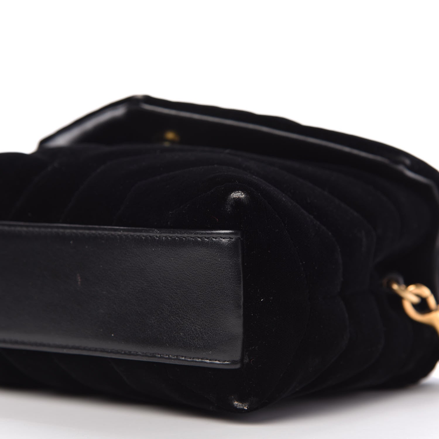 Saint Laurent Velvet Y Quilted Monogram Toy Loulou Chain Satchel French Black 7 of 10