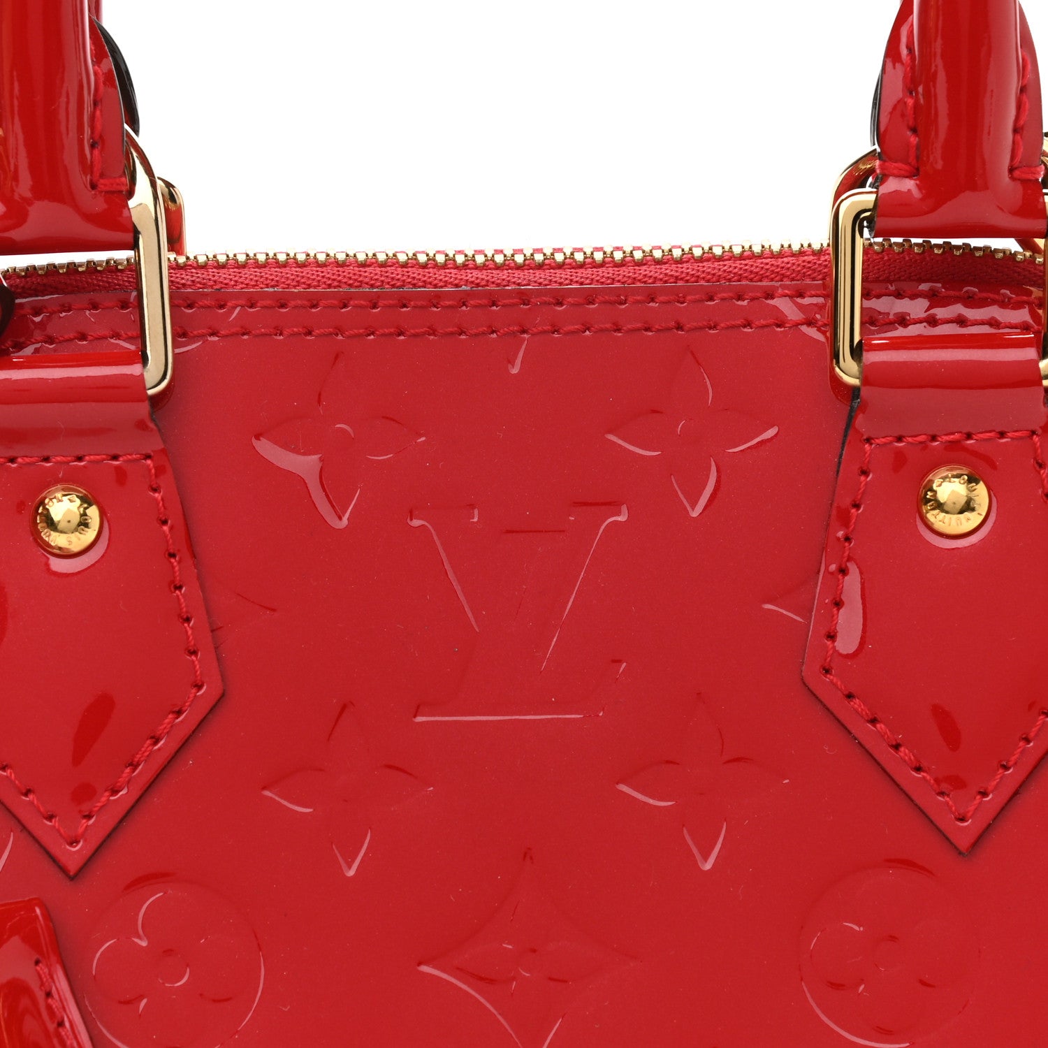 Louis Vuitton Vernis Alma BB Cherry 7 of 9