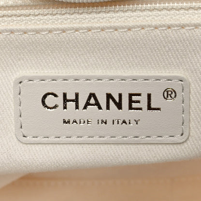 Chanel Canvas Pearl Large Deauville Tote Ecru Beige 7 of 10