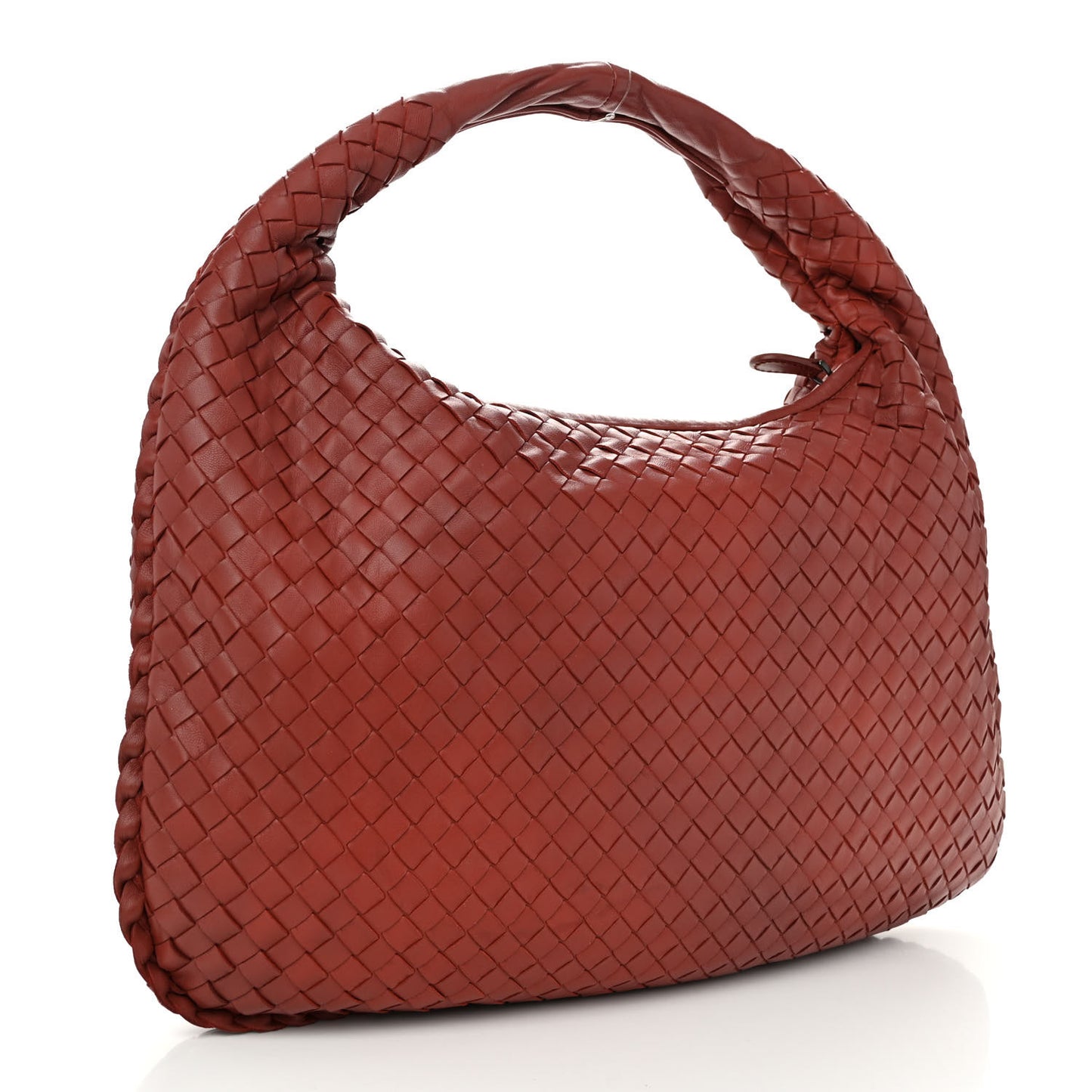 Nappa Intrecciato Medium Veneta Hobo Brique