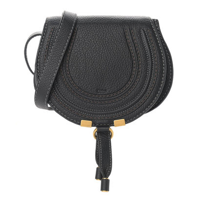 Chloe Calfskin Mini Marcie Round Crossbody Bag Black 1 of 9
