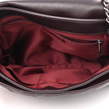 Chanel Lambskin Quilted Jumbo Coco Loop Flap Burgundy 5 of 14