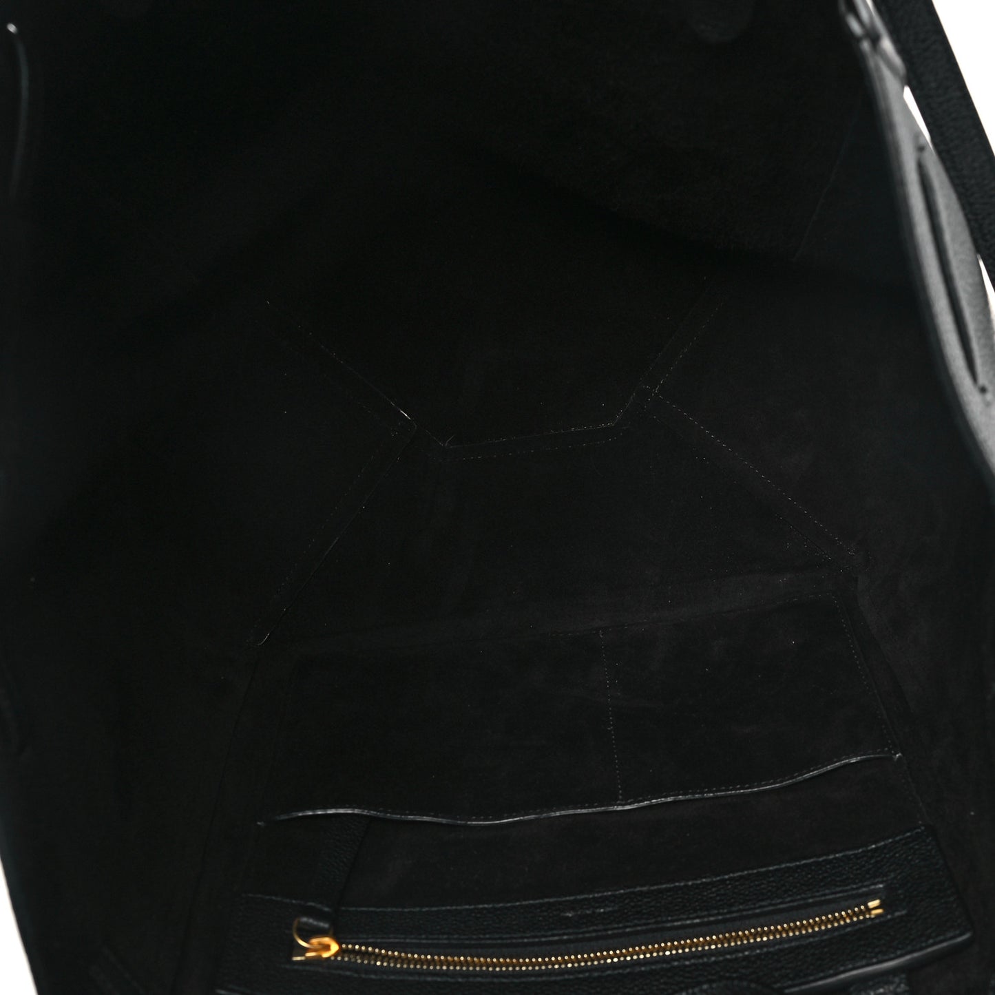 Soft Grained Calfskin Small Belt Cabas Phantom Black