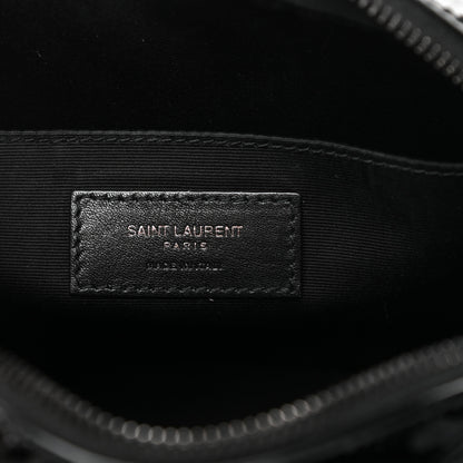 Saint Laurent Patent Calfskin Matelasse Monogram Lou Camera Bag Black 6 of 11