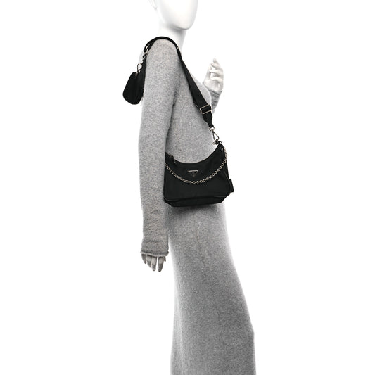 Nylon Re-Edition 2005 Shoulder Bag Black