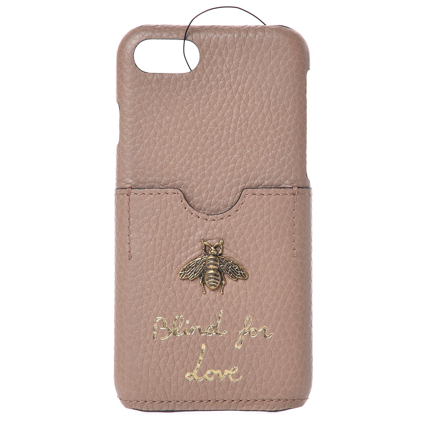 Calfskin Blind For Love iPhone 7 Case Taupe