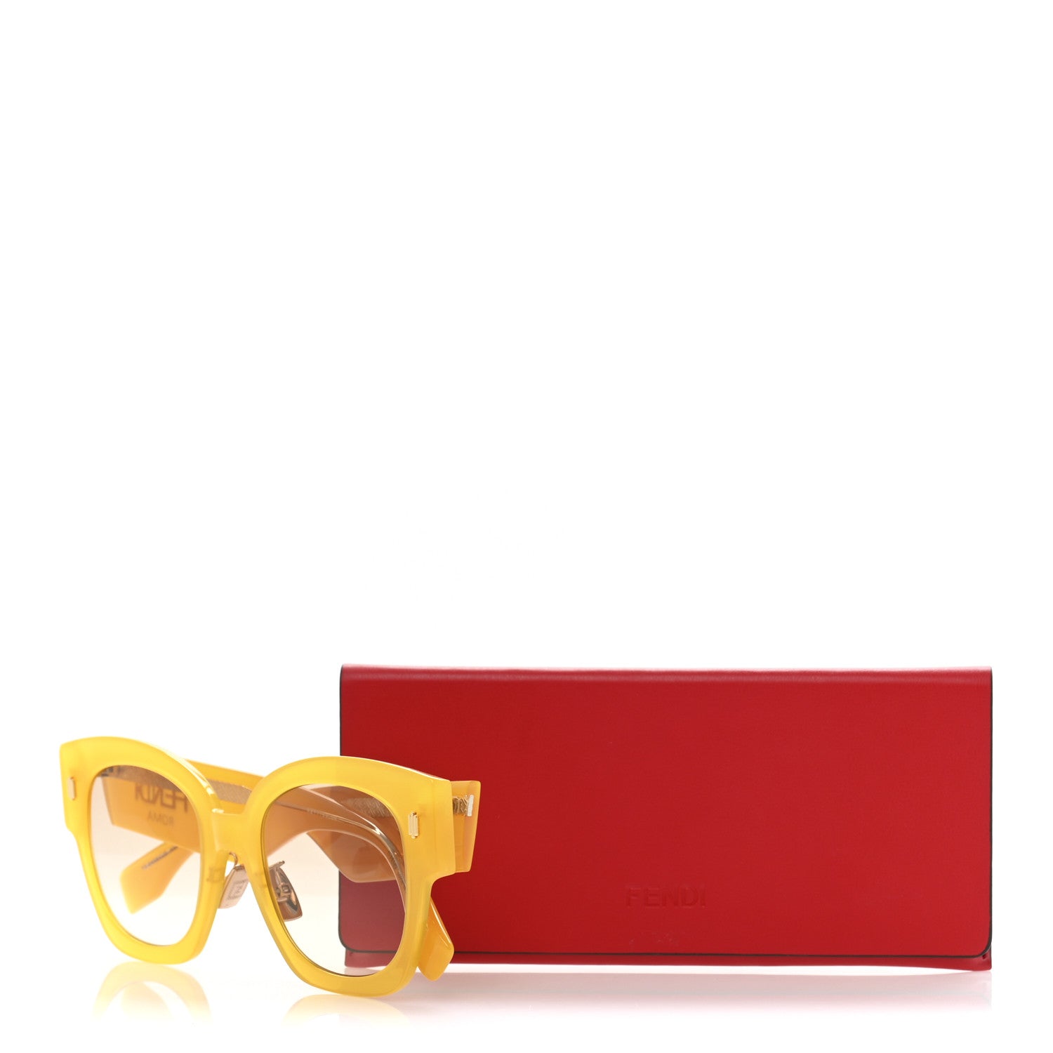 Fendi Acetate Sunglasses FF 0458/G/S Yellow 7 of 7
