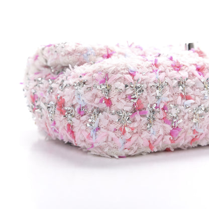 Chanel Tweed Quilted Mini Rectangular Flap Light Pink Silver Blue 7 of 11